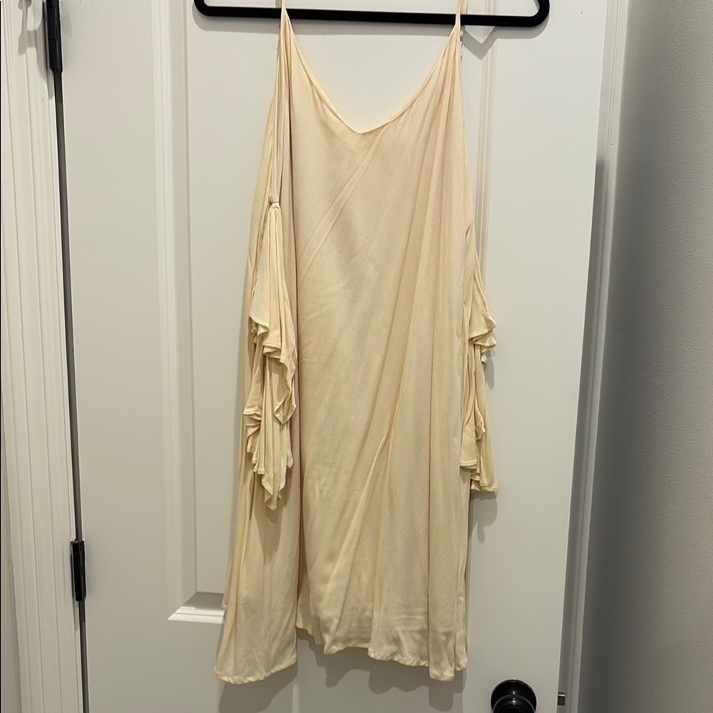 Cream Off-Shoulder Dress